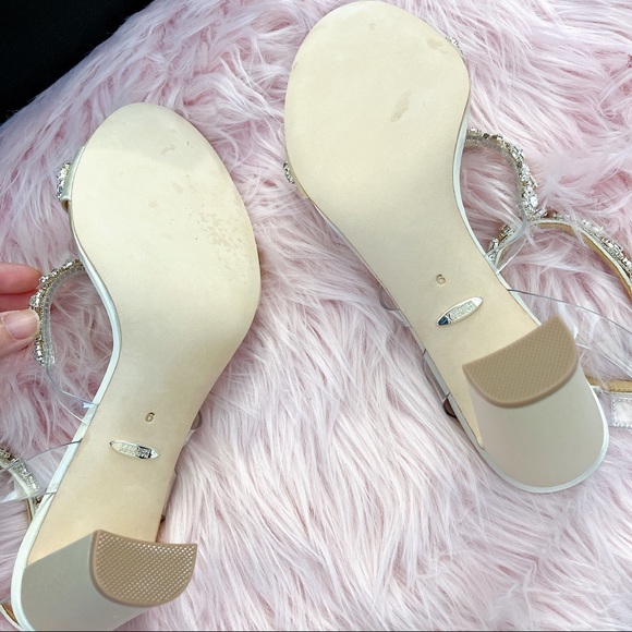 Badgley Mischka Adel Crystal Ankle Strap Sandal - Picture 4 of 7